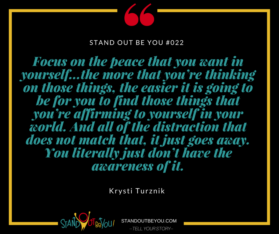 #022 | How to Experience More in Life: Krysti Turznik on Mindset and Motivation - Stand Out Be You Podcast