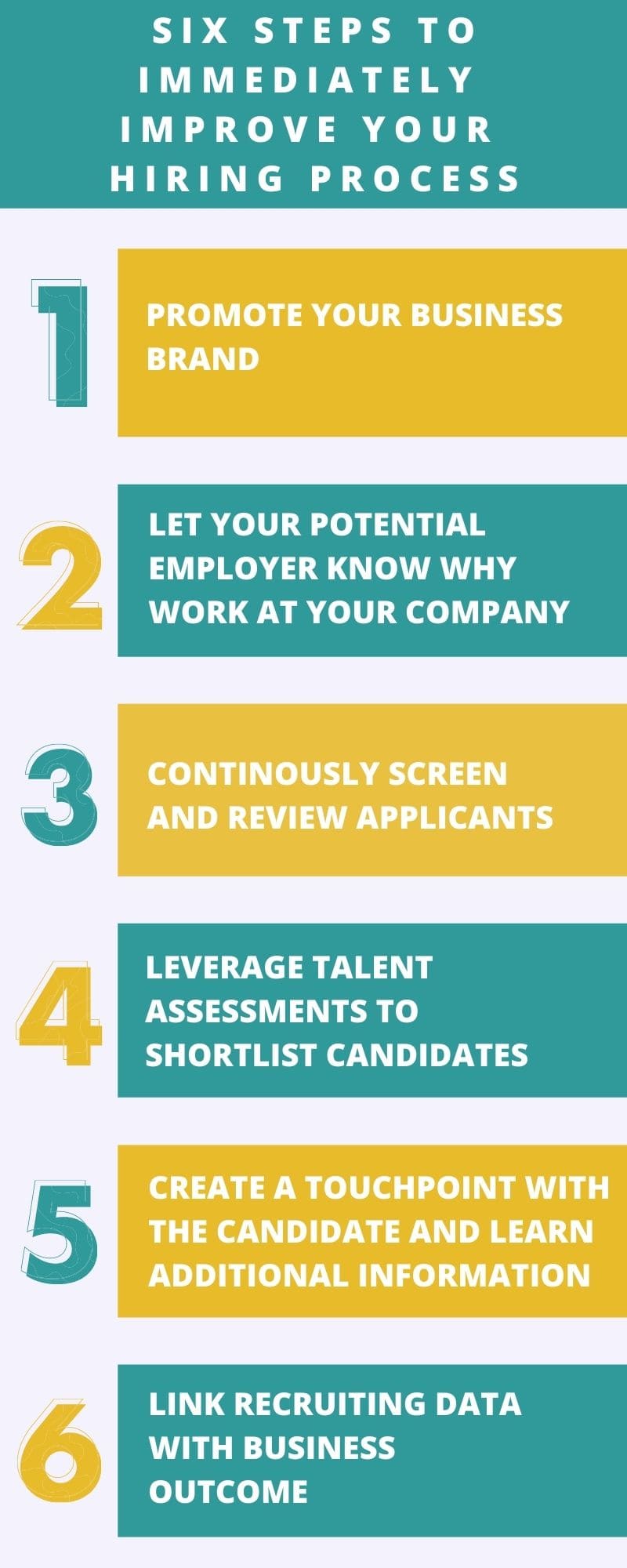 SIX STEPS TO IMMEDIATELY IMPROVE YOUR HIRING PROCESS-min